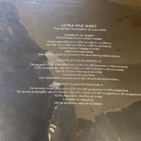 Donna Karan Silk Indulgence Cotton/Silk Flat Sheet, Queen. Color: Ivory - Picture 3 of 3